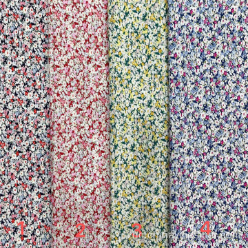 纺织品100％棉花poplin印花织物用于礼服